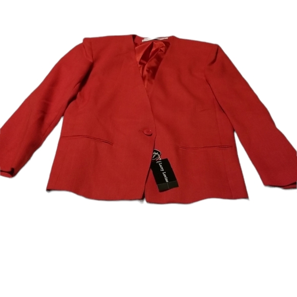 Larry Levine Skirt Set Size 8 Red NWT - Picture 1 of 11